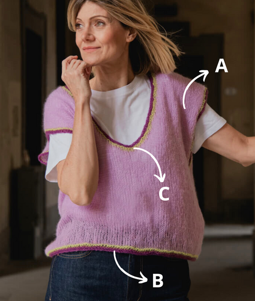 Load image 1 in gallery view. KNITTING KIT SARAH VEST