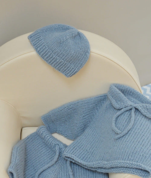 Load image 1 in gallery view. KNITTING KIT TEDDY BEAR HAT